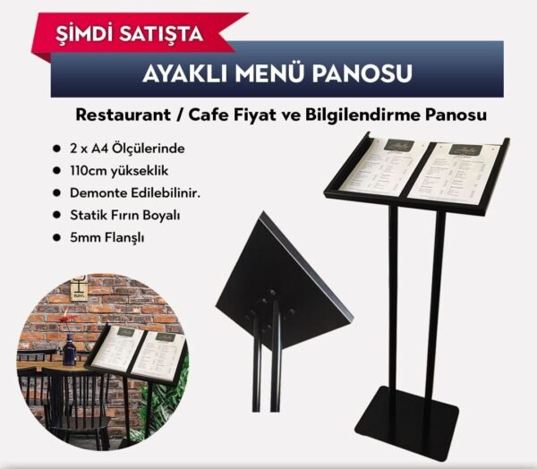 Ayaklı Menü Panosu