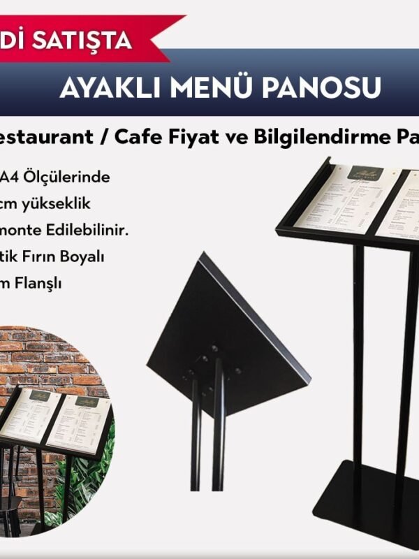 Ayaklı Menü Panosu
