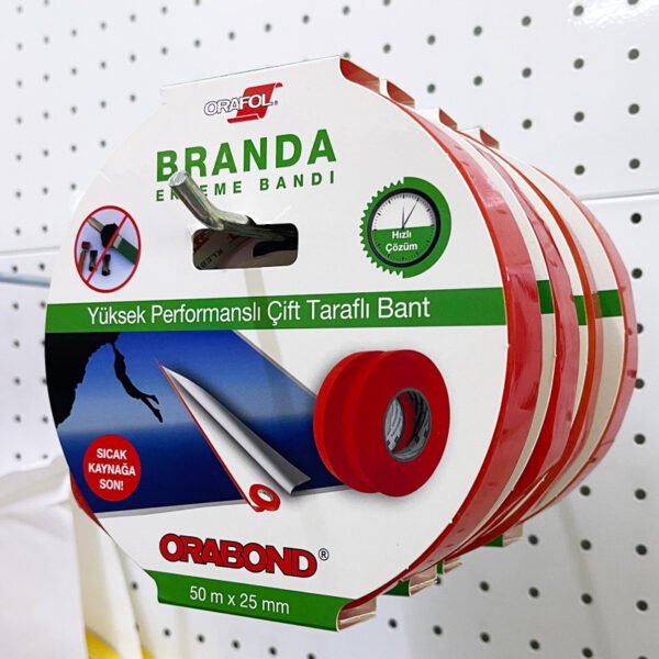 25mm ÇİFT TARAFLI BRANDA EKLEME BANDI ORABOND Yüksek Performanslı