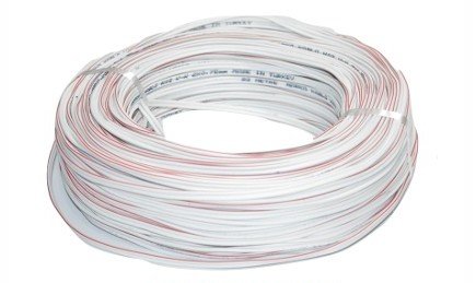 2 x 0,75 mm2 NYAF BİTİŞİK YASSI KABLO 100 metre