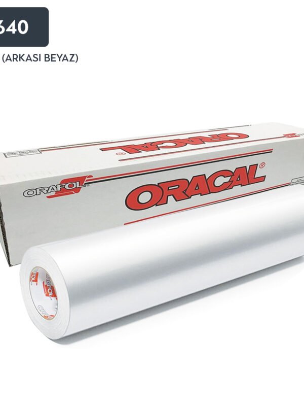 3640 ORAJET BEYAZ PARLAK DİJİTAL BASKI FOLYOSU 1,37x50m