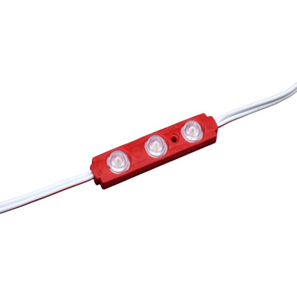 ENJEKSİYON 160° MERCEKLİ MODÜL LED 3LÜ / 1,2 W / 2835 ECO / KIRMIZI 80 LM