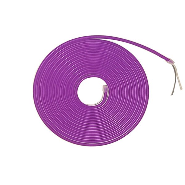 Neon Silikon Şerit Led 6mm Mor 5 mt