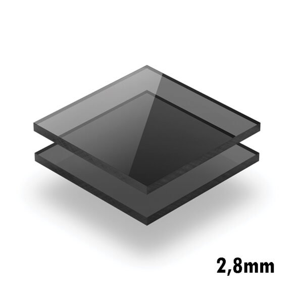 2,8mm Füme Pleksi Dökme Levhalar