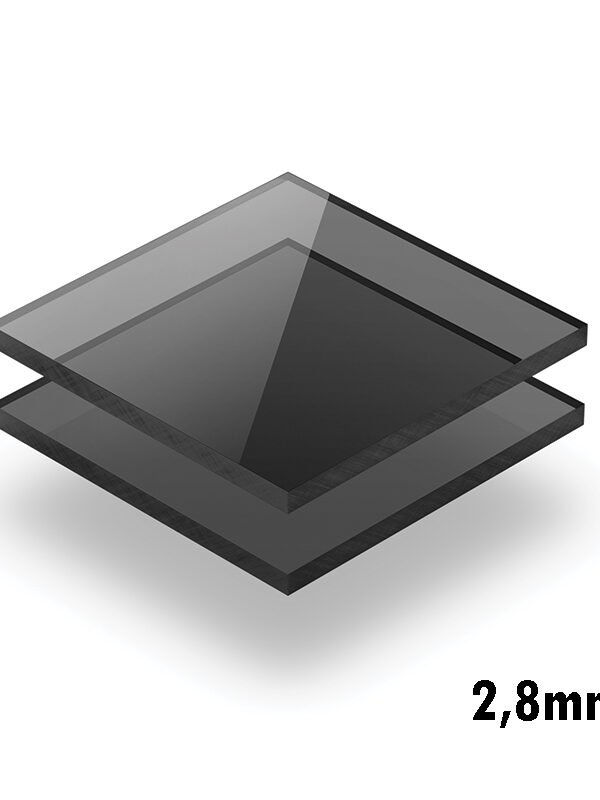 2,8mm Füme Pleksi Dökme Levhalar