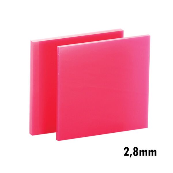 2,8mm Pembe Pleksi Dökme Levhalar 135x200
