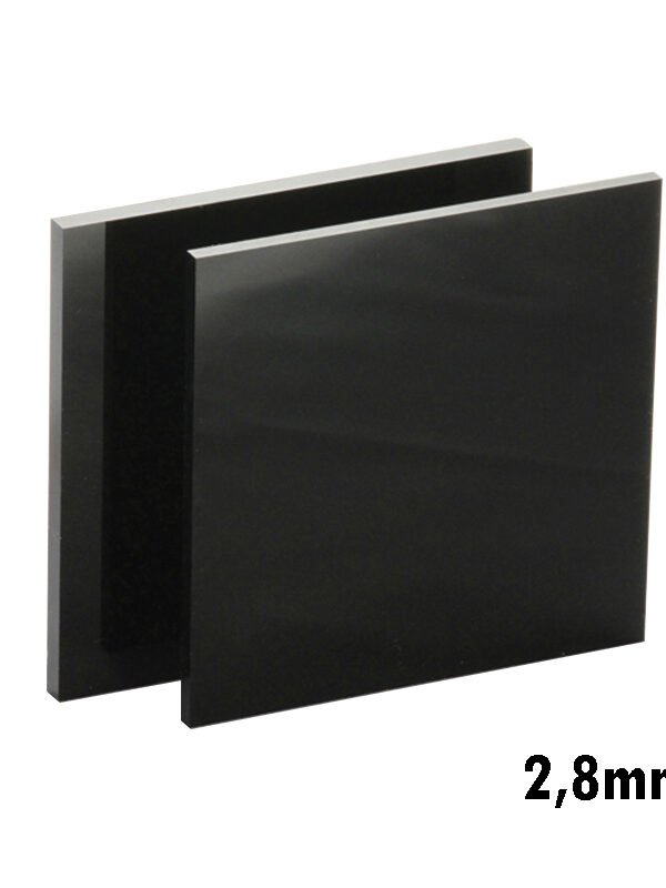 2,8mm Siyah Pleksi Dökme Levhalar 67x100